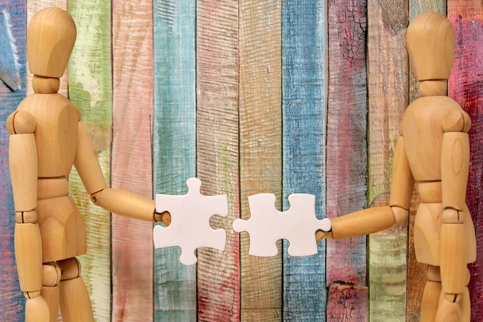 teamwork, fit together, together