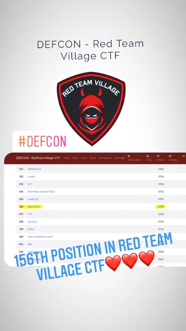 @DEFCON #REDTEAM VILLAGE  #CYBERSECURITY 