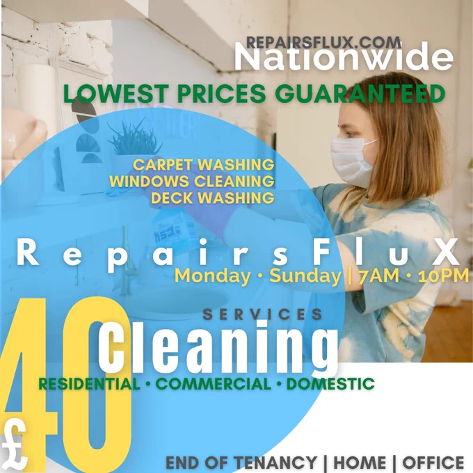RepairsFluX Cleaning Services Residential Commercial Domestic