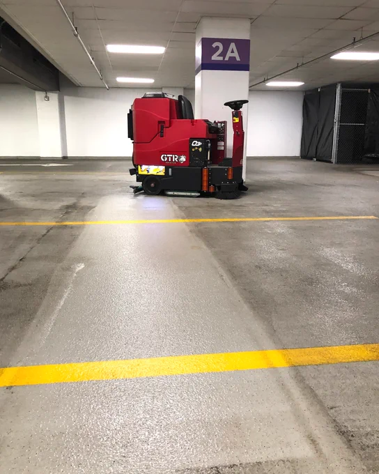 FactoryCat GTR Cleaning Parking Garage