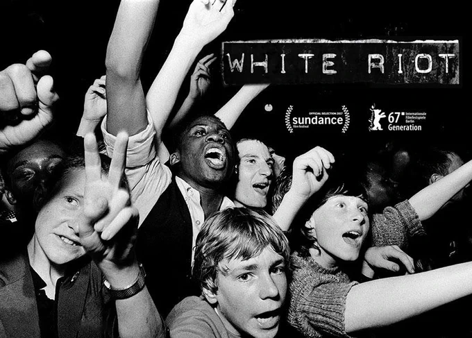 Rubika Shah’s energising film charts a vital national protest movement. Rock Against Racism (RAR) was formed in 1976, prompted by ‘music’s biggest colonialist’ Eric Clapton and his support of racist MP Enoch Powell. White Riot blends fresh interviews with queasy archive footage to recreate a hostile environment of anti-immigrant hysteria and National Front marches. As neo-Nazis recruited the nation’s youth, RAR’s multicultural punk and reggae gigs provided rallying points for resistance. As founder Red Saunders explains: ‘We peeled away the Union Jack to reveal the swastika’. The campaign grew from Hoxton fanzine roots to 1978’s huge antifascist carnival in Victoria Park, featuring X-Ray Spex, Steel Pulse and of course The Clash, whose rock star charisma and gale-force conviction took RAR’s message to the masses.