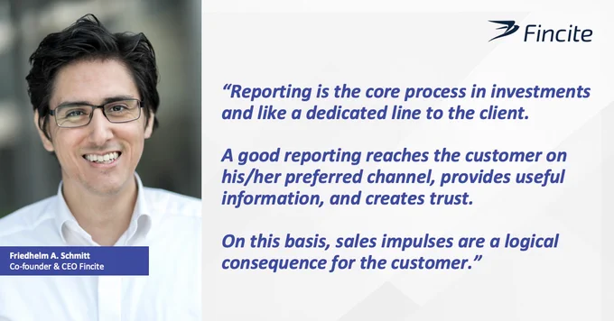 Friedhelm A. Schmitt, Co-Founder and CEO Fincite about digital Investment Reporting with Fincite.CIOS