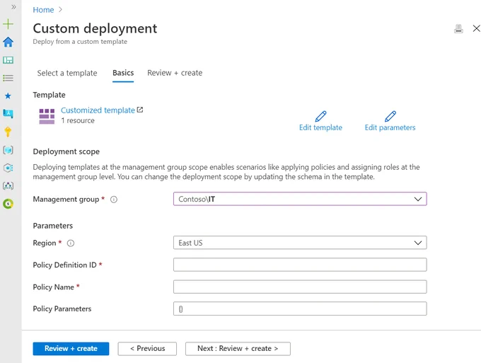 Scoped Template Deployments