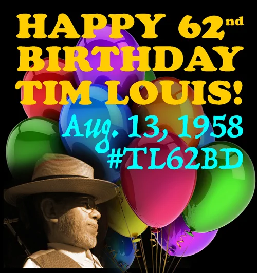 Tim with birthday balloons