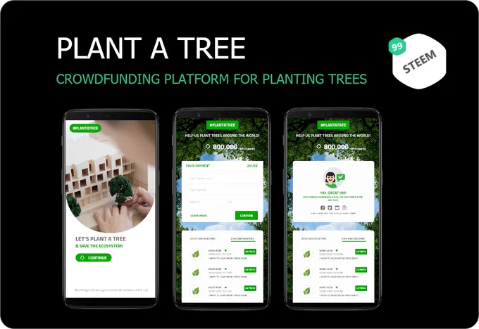 If you are inspired by the love nature & want to do more for it, this crowdfunding app template can be of great help. Using this app template you can launch your own crowdfund for planting more trees.
