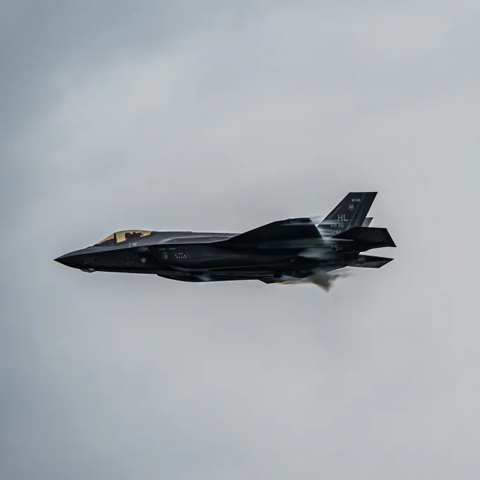 U.S. Air Force Capt. Kristin "BEO" Wolfe, the F-35A Lightning II Demonstration team pilot, performs the high-speed pass during the 2020 Ocean City Air show in Maryland.