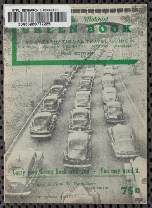 B & W image of the 1949 Green Book