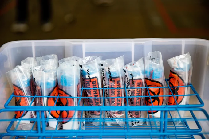 COVID-19 testing tubes