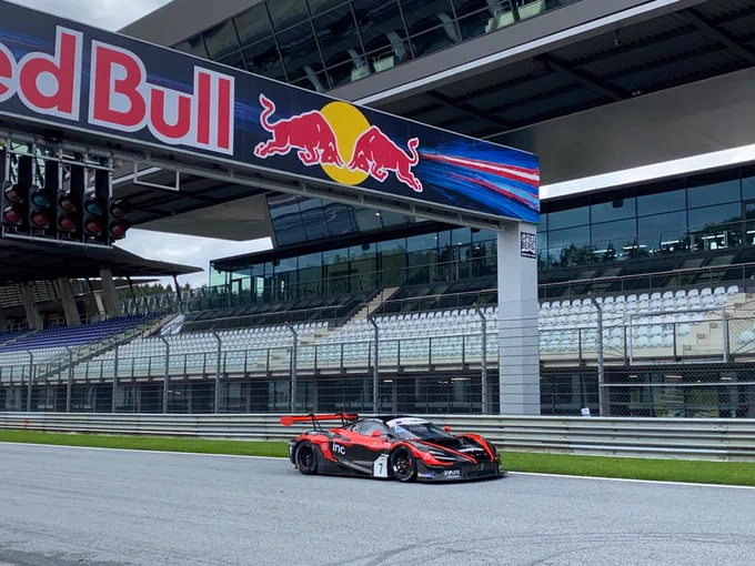 McLaren 720S in the Red Bull Ring main straight