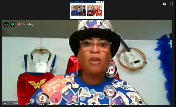 Evelyn Harris, RSVP Director, on ZOOM