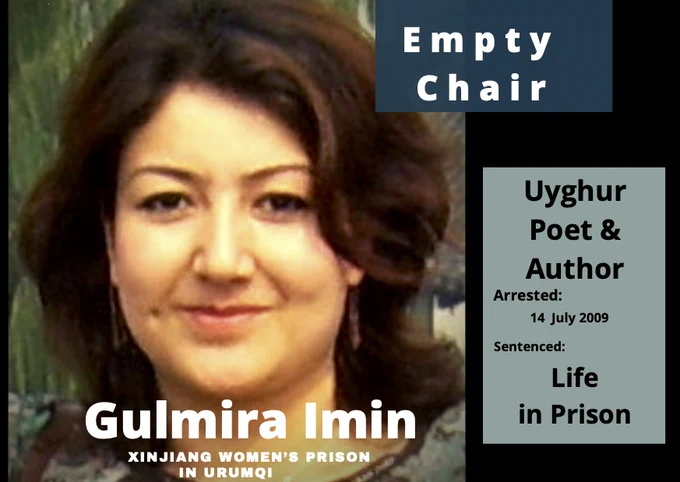 Gulmira Imin is a 42 year old Uyghur poet, writer, government worker and website moderator, that is spending her life in Xinjiang Prison - one of harshest in the world.
