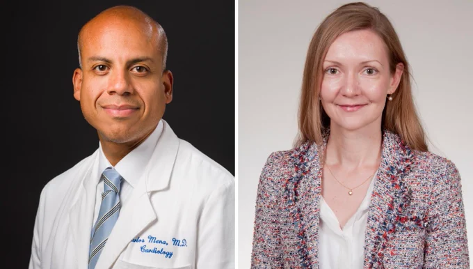 Vascular Medicine OutcomeS (VAMOS) Co-founders
Carlos Mena-Hurtado, MD, and Kim G. Smolderen, PhD