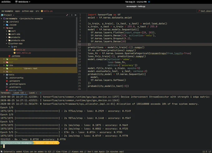 Nx running Python!