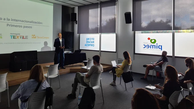 Sesión Internacionalización Reimagine Textile, programa start-ups Tecnocampus 