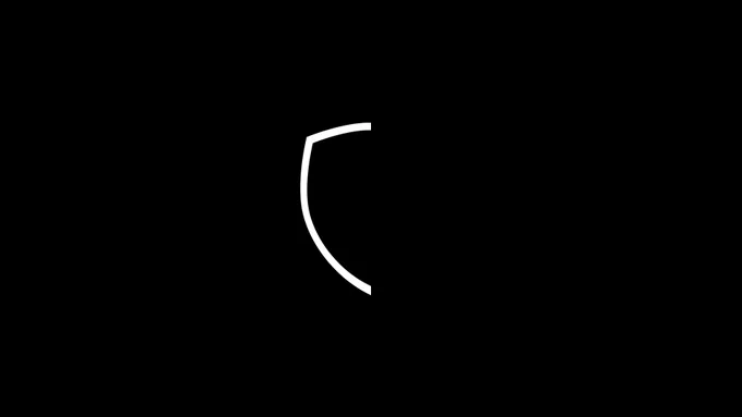 A black image with half of the Bluecoats shield in white.