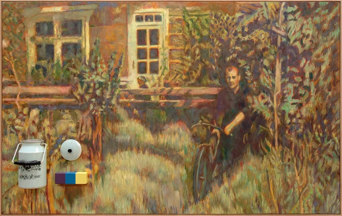 Ilya and Emilia Kabakov, The Three Milkmen #2, 2020. Oil on canvas.