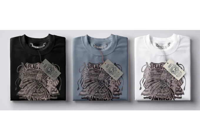 Folded t-shirt design