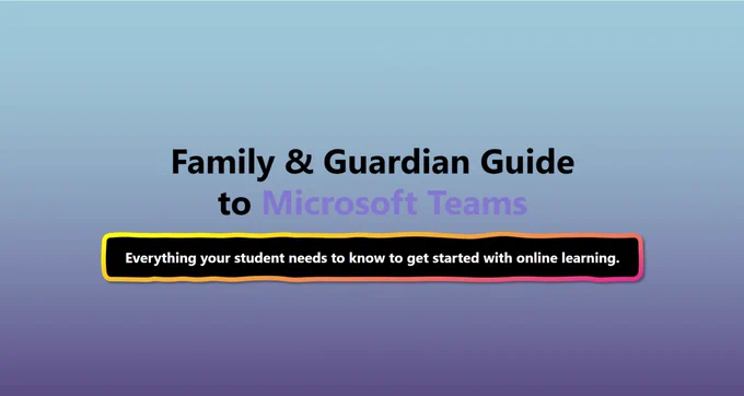 Picture of Family and Guardian guide for Teams