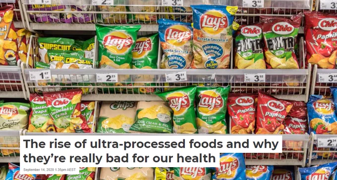 ultra-processed foods are bad for our health and the environment