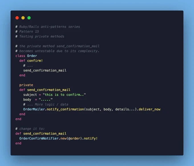 testing private methods