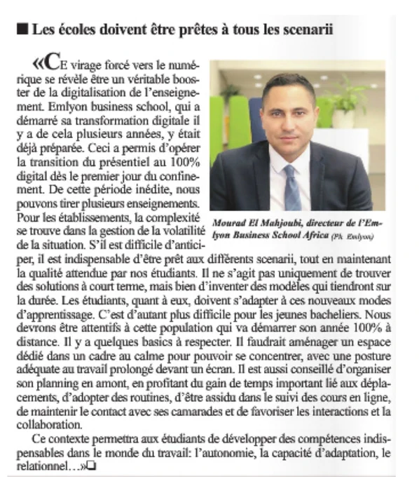  "Les écoles doivent être prêtes à tous les scenarii ! [...] il ne s'agit pas uniquement de trouver des solutions à court terme, mais bien d'inventer des modèles qui tiendront sur la durée..."
#Education #TransfoNum #earlymakers #BackToSchool
