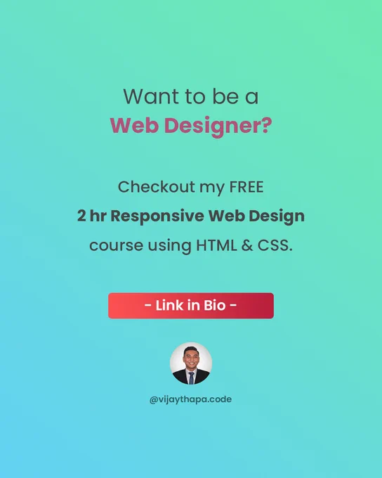 2 Hours Complete Web Design Course - Vijay Thapa