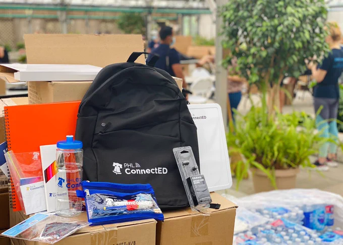 Backpack and supplies