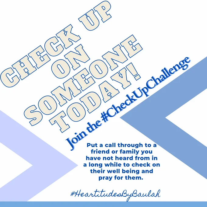 Join the #CheckUpChallenge