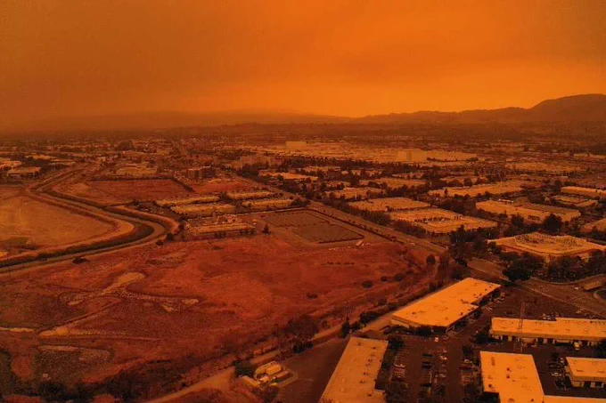 Smoke and ash from California wildfires 2020 impact SF Bay Area