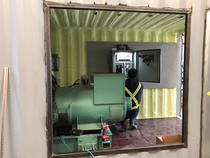 ANSER supplied and installed a custom 500kW diesel generator in a container for a dairy operation in Ashcroft, BC.

We supply Gas or Diesel Generators in Prime or Standby - 20 kWe to 2000 kWe. Contact us today 1-604-746-0606

