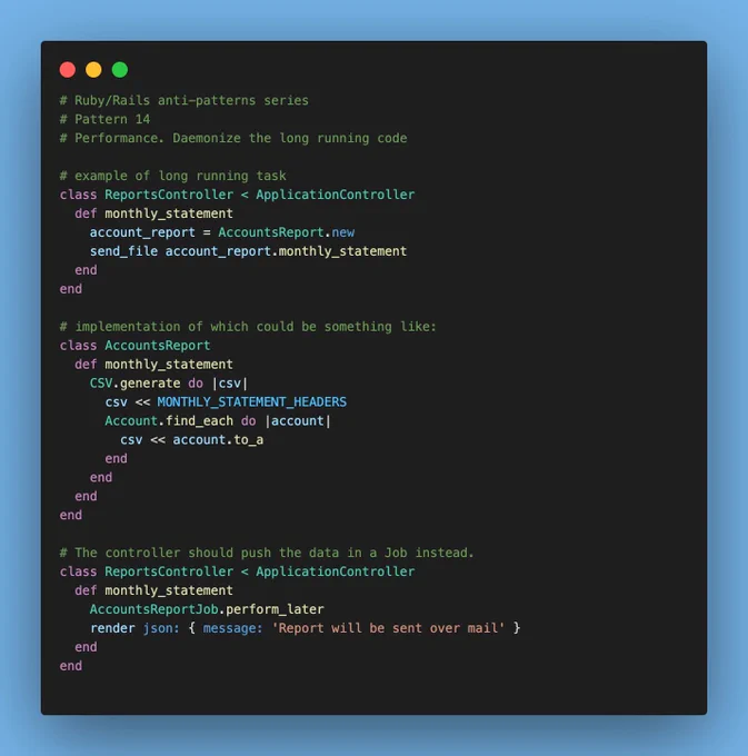 Async the long-running blocking code