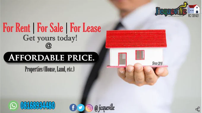 🤝Bought to you by *Jicqueville Limited*
       RC 1381421
......Cultured in providing you solutions that work.
