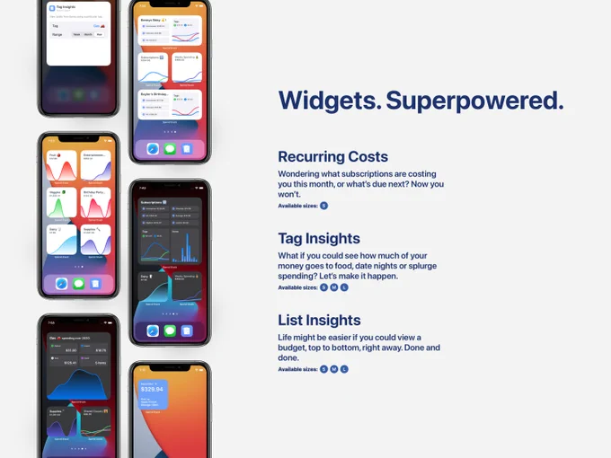 Spend Stack Widgets