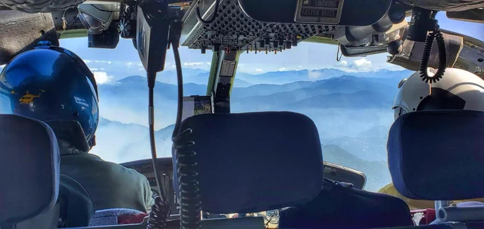 The "eye in the sky" view of the #RedSalmonComplex, U.S. Forest Service - Shasta-Trinity National Forest.