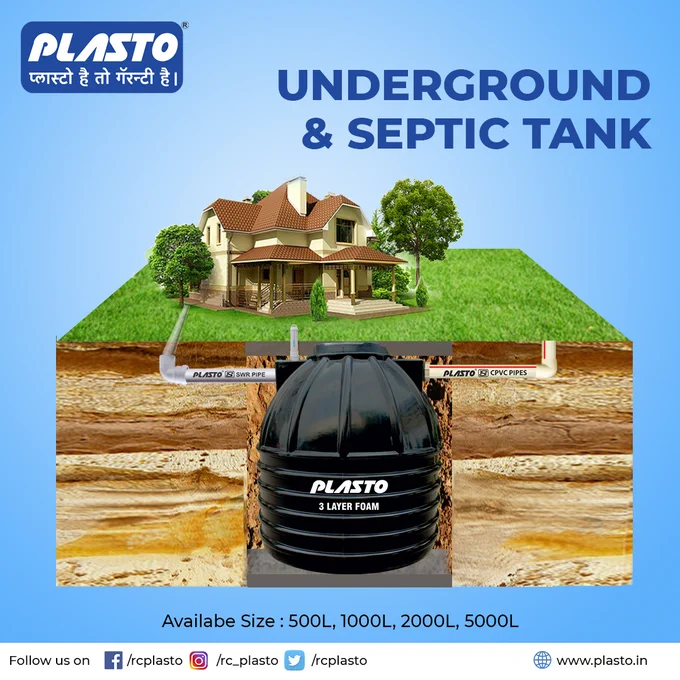Plasto Underground 'water tank' construction tank septic tank nagpur social media