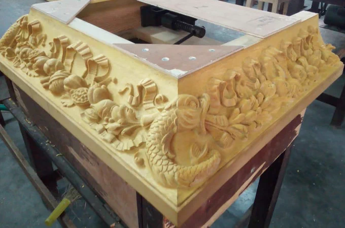 hand carved cornice for The Flagler Museum