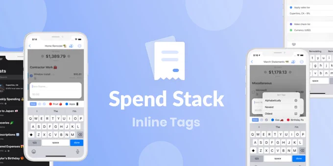 Inline tag editing for Spend Stack