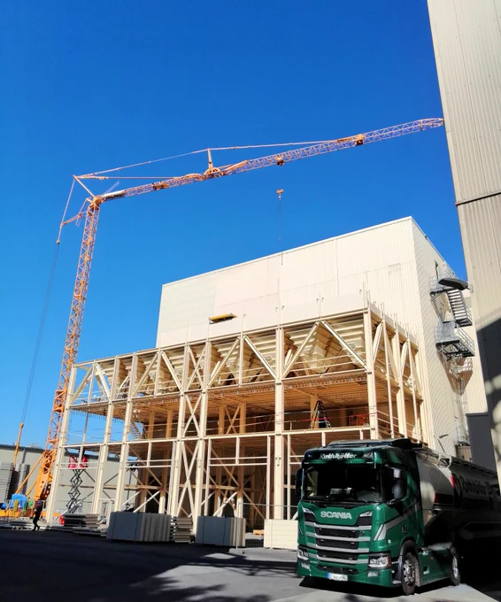 TSC Square Silos for poultry feed mill in Germany.