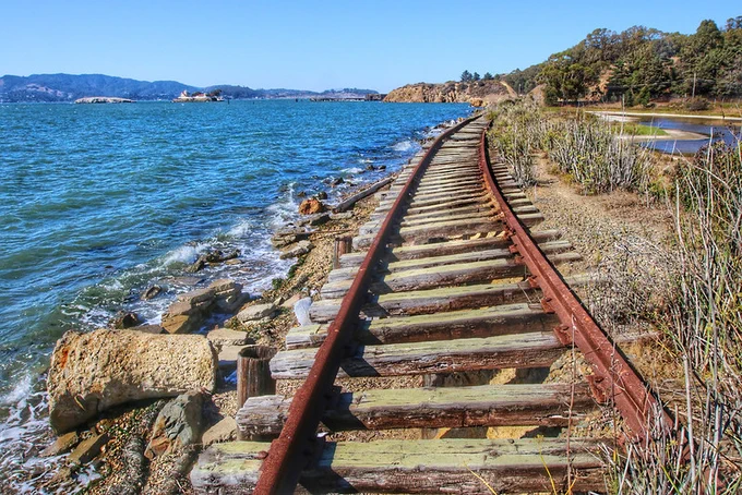 Abandoned track at Point Molate by Mark Gunn, courtesy Flickr Creative Commons