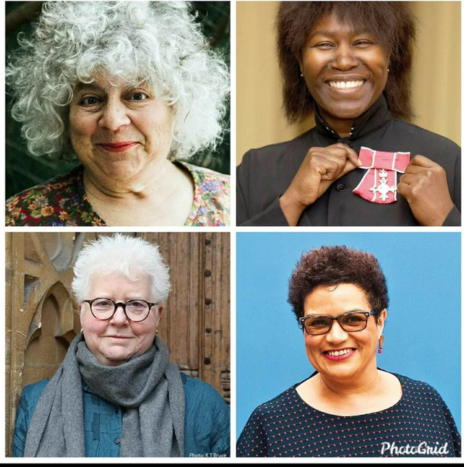 Four lesbians - Miriam Margolyes, Joan Armatrading, Val McDermid, Jackie Kay