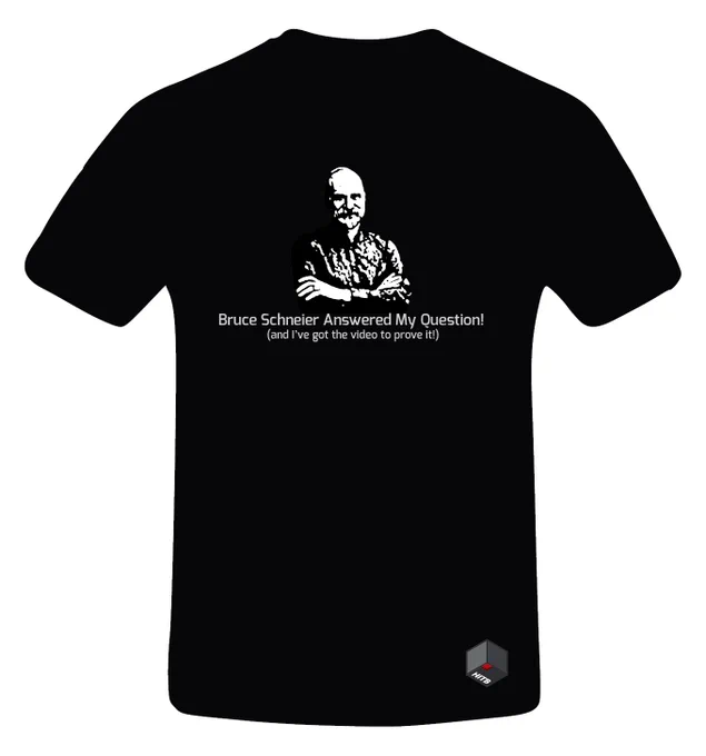 Send in your questions and stand a chance to win an EXCLUSIVE #HITBCyberWeek “Bruce Schneier Answered My Question” t-shirt!