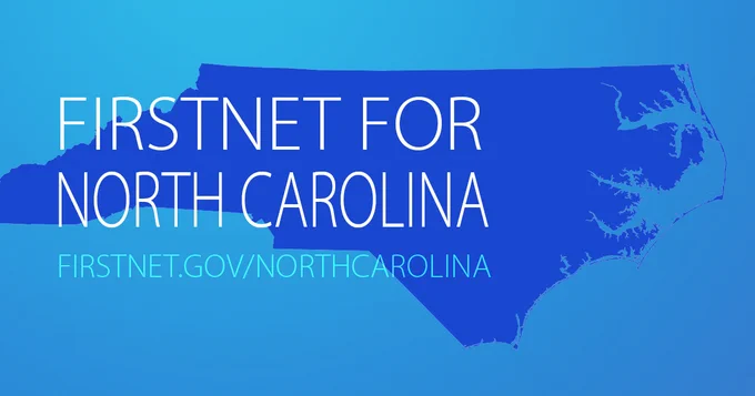 FirstNet for North Carolina, FirstNet.gov/North Carolina; Map of North Carolina