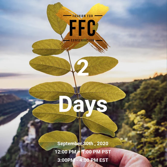 “Where Do We Go From Here?” 

How to Join: 
Zoom Meeting ID: 827 0526 0181

Fashion for Conservation (FFC) is excited to present our first ever virtual panel on September 30, 2020 at noon PST. 

In these trying times as we face the likes of a global pandemic, social isolation, natural disasters, and racial unrest, we will come together to take a deep breath and think about how our personal choices affect this new world  in which we live.

The panel will feature an array of topics around sustainability and fashion, and how our new circumstances define our conscious choices as consumers and as industry participants. 

Join us on Zoom for this panel with multi-hyphenate creative experts across fashion and sustainability, featuring Rene Garza (celebrity stylist and designer, USA), Elle L (UN Advisor, Musician and FFC Ambassador, UK), and our very own co-founder Ava J Holmes (Peru). 

Be a part of this story telling session and interview series ft. global perspectives! 
