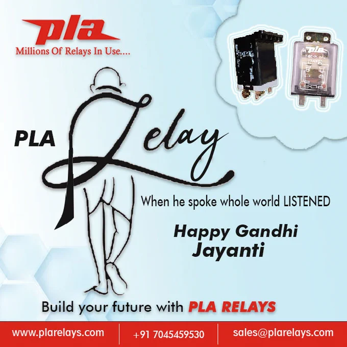 Glory lies in the attempt to reach one’s goal and not in reaching it
Happy Gandhi Jayanti
www.plarelays.com / sales@plarelays.com
#plarelay #gandhijayanti2020 #pluginrealy #reedrelay #powerrelay #automation #technology #tech #innov #switch #electrical #engineers #mechanism #generalpurposerelay #pcbmountrelay #socket #ampere #heavyduty #automotive #technology #innovation #suppressor #normalrange #surge #biomedical #equipments #inverters #processcontrolsystem #temperaturecontroller #powersupplies #industrialcontrols #integratorcontrolpanels #dcpanels #highdcvoltage #capacity #lighting #mpc #pmy #ply #pmcm #mpcn #hmpc #hpcc #coil #flexible #electricalindustry #plugin #reed #generalpurpose #manufacturer

