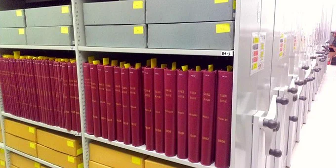 Books in the Museum of the Mind Archive store room