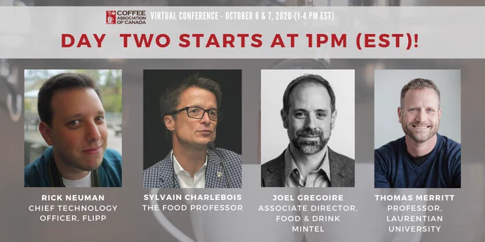 An amazing lineup of speakers for Day 2 of the Coffee Association of Canada Conference