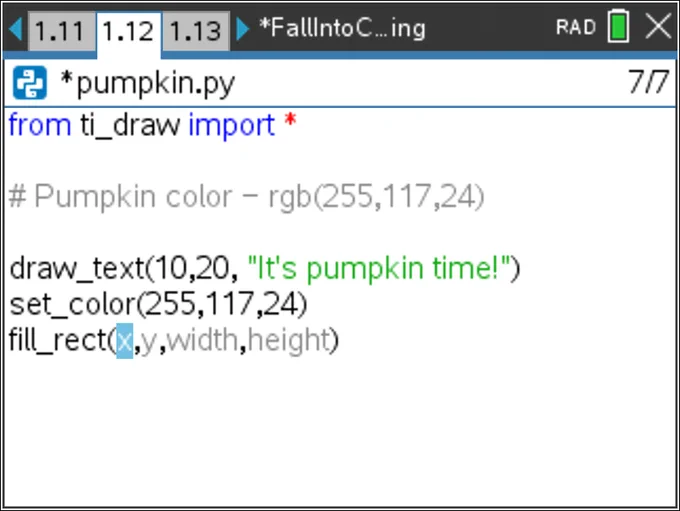 A Python program with tooltips and in-line prompts