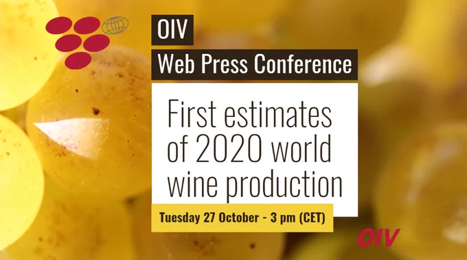 The Director General of the International Organisation of Vine and Wine, Pau Roca, will present the first estimates of 2020 world wine production, on the 27th October 2020.