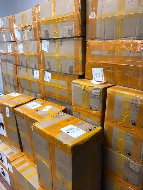 A warehouse full of boxes? What could they be? We shall show you soon. #Soundstr 