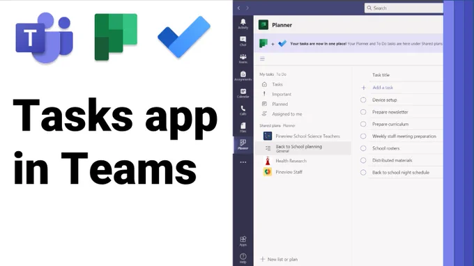 Tasks app in Teams
